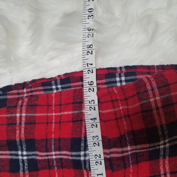 Hooded Button Down Flannel Plaid Shirt L - Picture 4 of 4